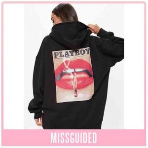 Misguided Playboy Sweatshirt Dress
